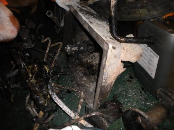 Fire in Engine Room